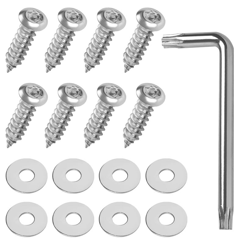 loghohu Tail Light Theft Deterrent Screw Caps Kits for F150 F250 F350 F450 Raptor 2004-2024 Stainless Steel Anti Theft Mounting Hardware - Image 1